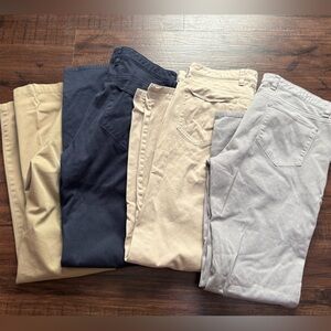 4 pair Mens dress pants! Slim fit (Johnson/Murphy & Docker)